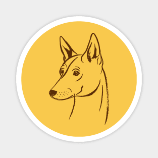 Basenji (Yellow and Brown) Magnet